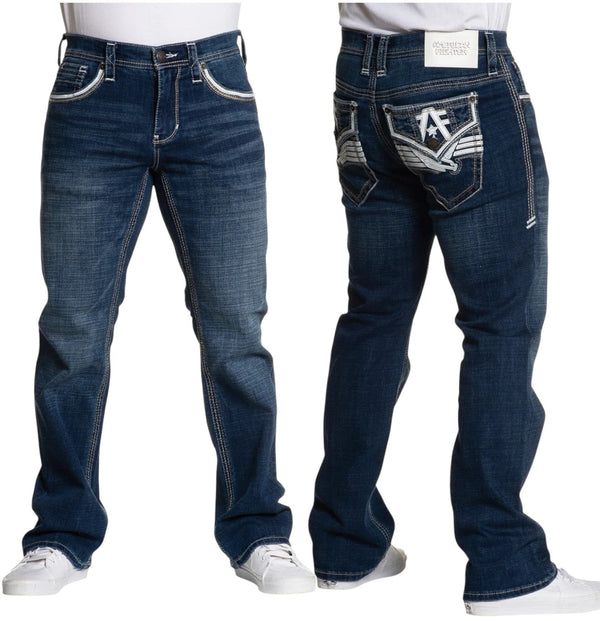 American Fighter Men's Denim Jean Heritage Straits Inseam 34