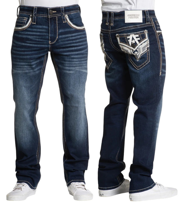 American Fighter Men's Denim Jean Striker Evan Inseam 32