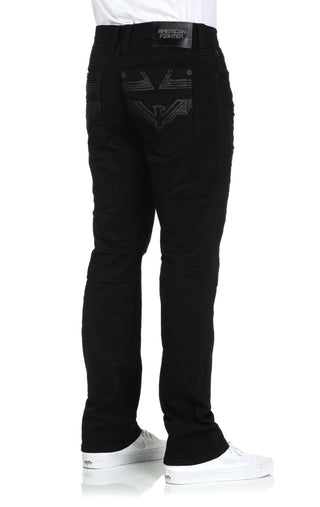 American Fighter Men's Denim Jean Striker Clarkston Black Inseam 34