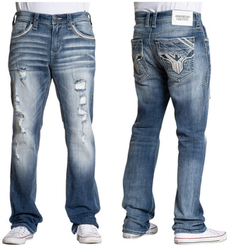 American Fighter Men's Denim jean skinny Fit Striker Volley