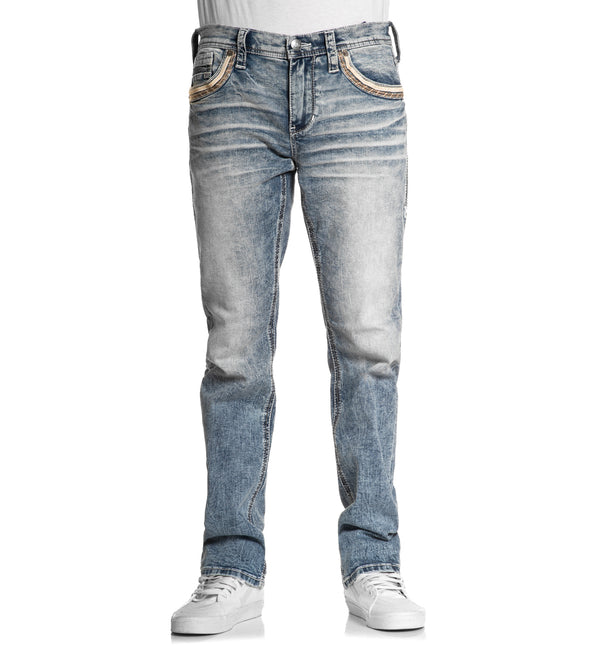 American Fighter Men's Denim Jean Striker Beckham Inseam 34