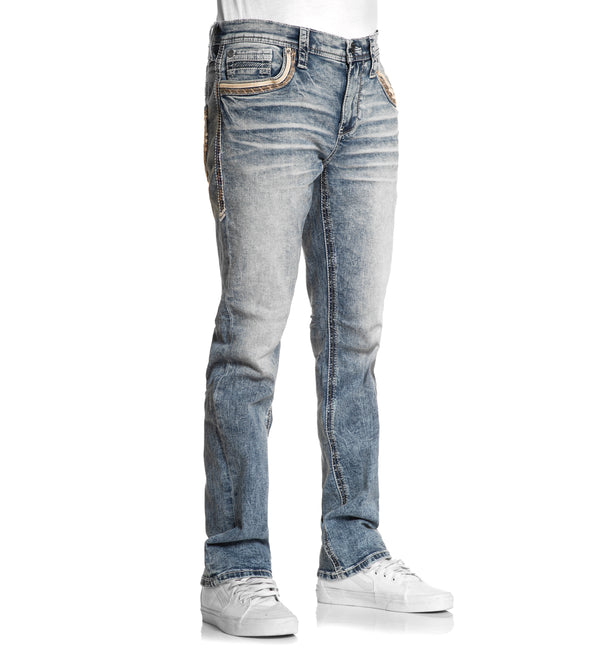 American Fighter Men's Denim Jean Striker Beckham Inseam 34