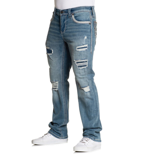 American Fighter Men's Denim Jean Striker Graham Inseam 34