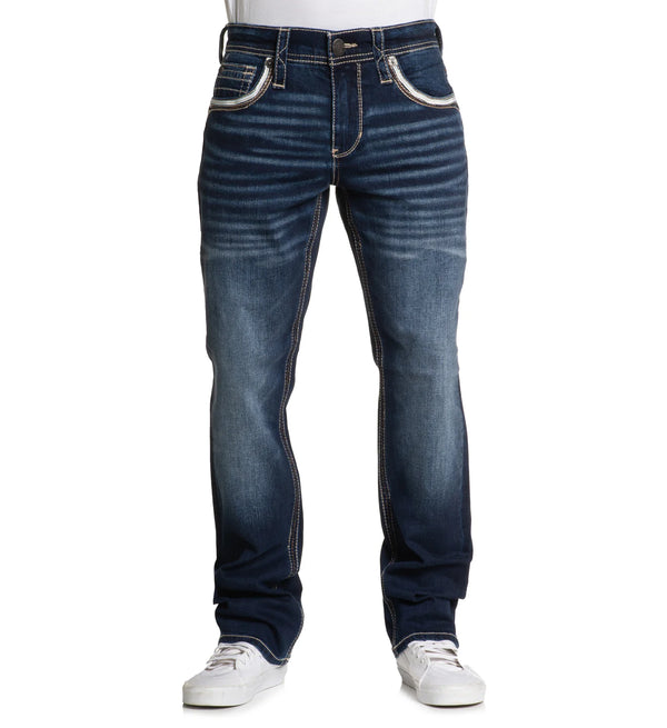 American Fighter Men's Denim Jean Striker Evan Inseam 32
