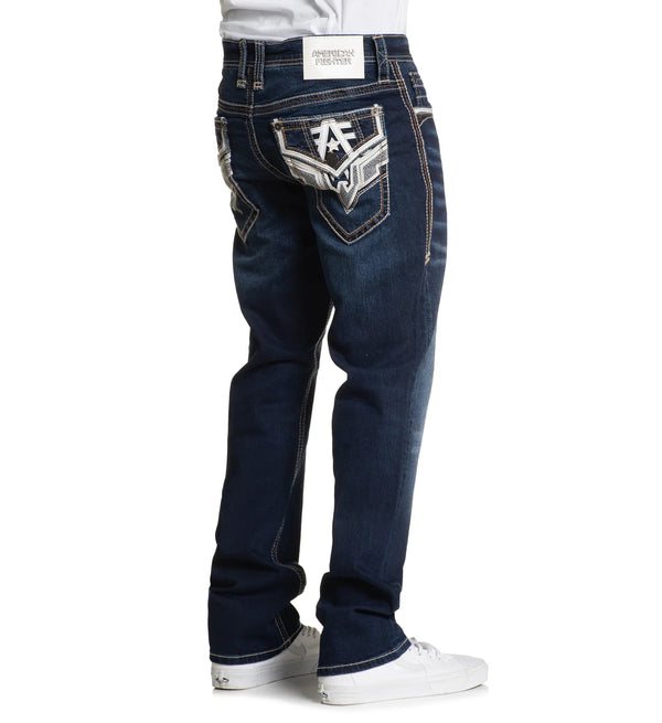 American Fighter Men's Denim Jean Striker Evan Inseam 30