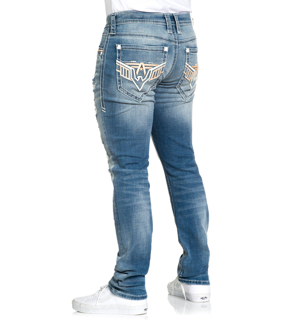 American Fighter Men's Denim Jean Defender Spear Inseam 34