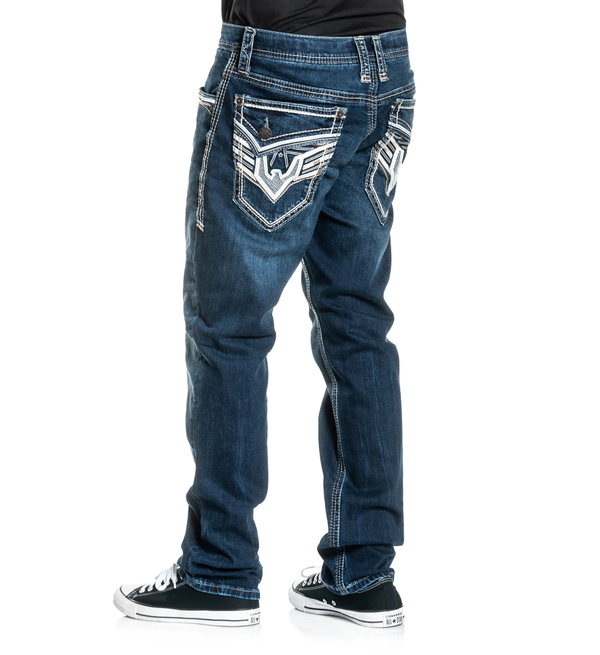 American Fighter Men's Jeans Legend Storm Inseam 32