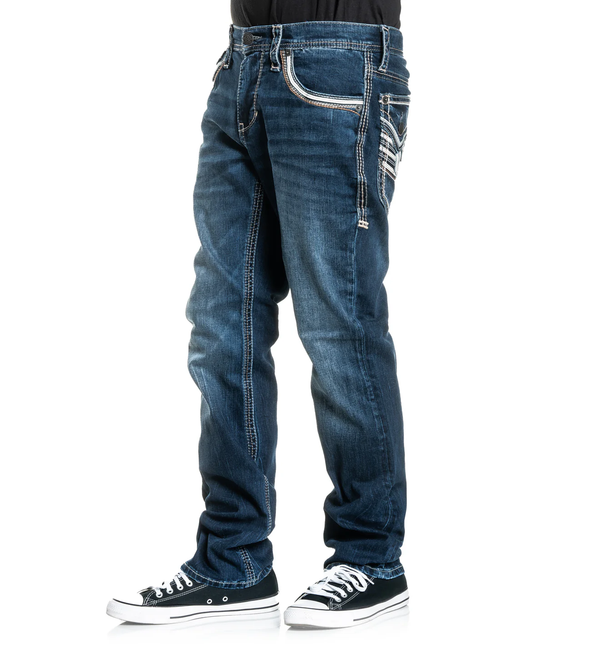 American Fighter Men's Jeans Legend Storm Inseam 34