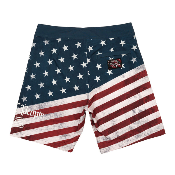 Howitzer Style Men's Board-shorts American Boardshort Military Grunt US Flag