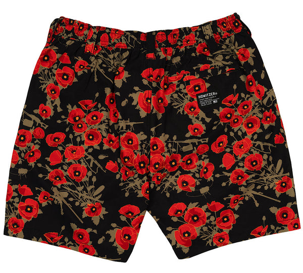Howitzer Men's Boardshort Otte Poppies Of War Hybrid Short