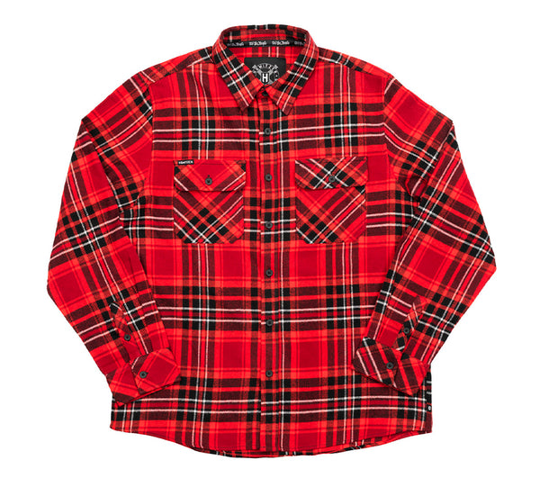 Howitzer Style Men's Flannel Shirt Warrior Tribe Military Grunt MFG