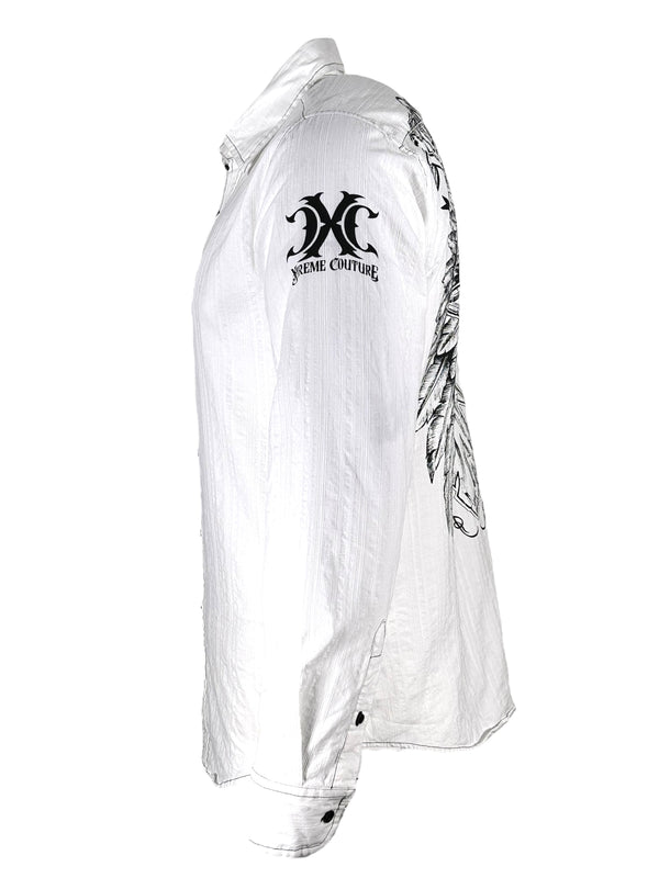 Xtreme Couture by Affliction Men's Button Down Shirt Spareten