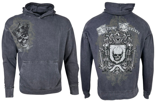 Archaic By Affliction Unisex Oversized Boxy Pullover Hoodie Ordained ++