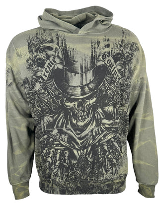 Xtreme Couture By Affliction Unisex Oversized Boxy Pullover Hoodie OFFERING