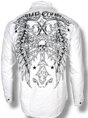 Xtreme Couture by Affliction Men's Button Down Shirt Spareten