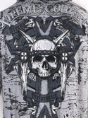 Xtreme Couture By Affliction Unisex Oversized Boxy Pullover Hoodie Cannon