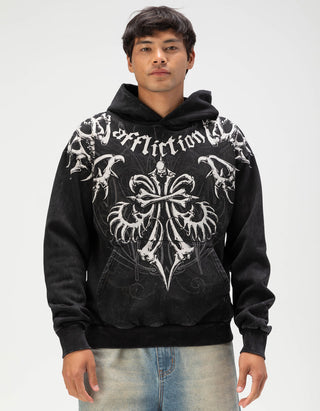 Affliction Men’s Pullover Hoodie Skeleton