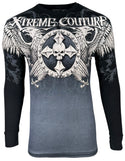 Xtreme Couture by Affliction Men's Thermal Shirt  INDUSTRIALIZED