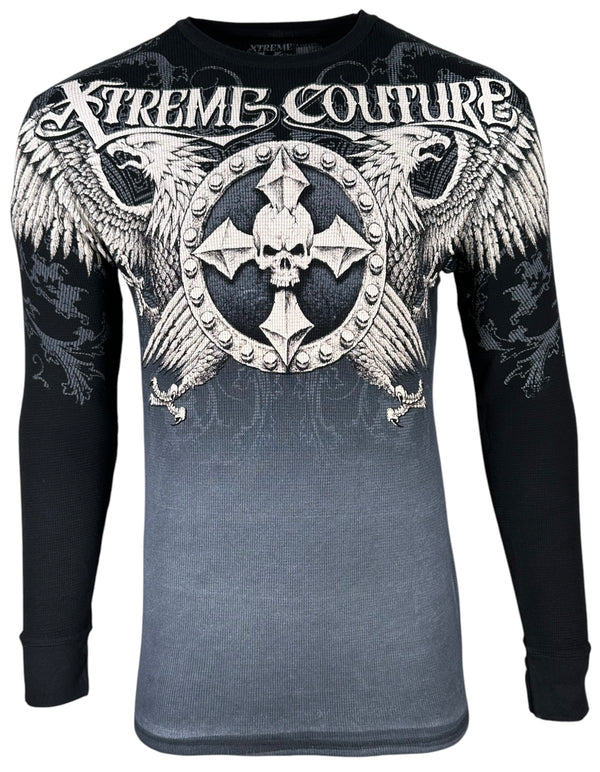 Xtreme Couture by Affliction Men's Thermal Shirt  INDUSTRIALIZED