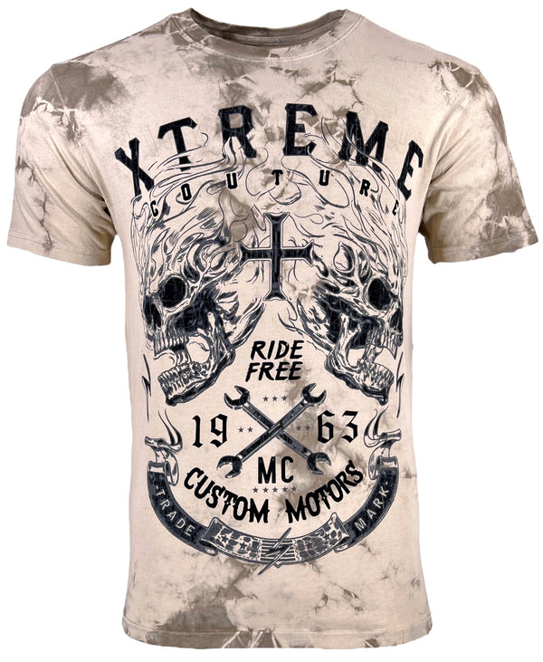 Xtreme Couture By Affliction Men's T-shirt Blazing Roadway