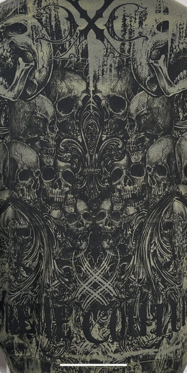 Xtreme Couture By Affliction Unisex Oversized Boxy Pullover Hoodie OFFERING