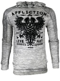 Affliction Men's Lightweight Hoodie Sweatshirt Value Freedom ++