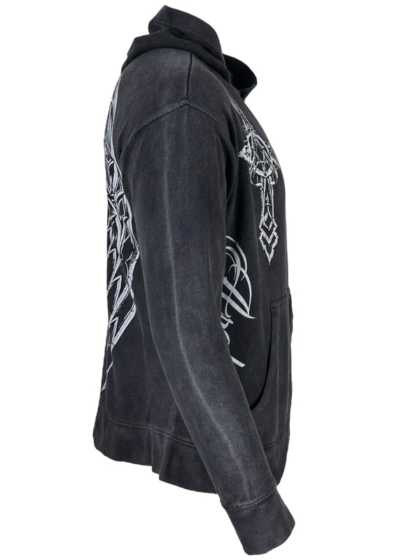 Archaic By Affliction Unisex Oversized Boxy Pullover Hoodie Stone Ranger ++