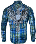 Xtreme Couture by Affliction Men's Button Down Shirt Iron Cadence