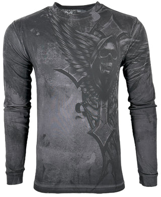 Xtreme Couture By Affliction Men's Long Sleeve T-shirt Last scream *+