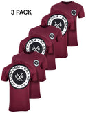 UNCONFORM Men's T-shirt Basic Packs Burgundy