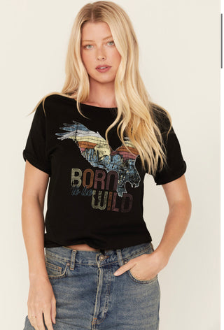 American Highway Women's T-shirt Born To Be Wild  ^^