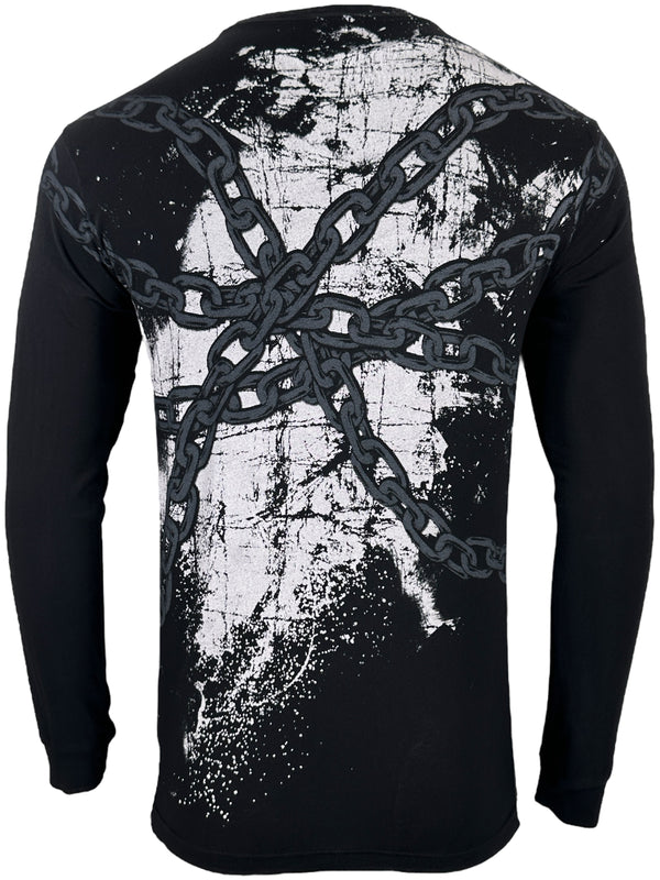 Xtreme Couture By Affliction Men's Long Sleeve T-shirt Chained