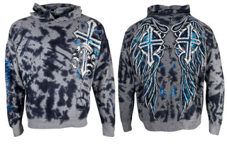 Xtreme Couture By Affliction Unisex Oversized Boxy Pullover Hoodie Judgement Night