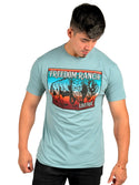 Freedom Ranch Men's T-shirt Bison