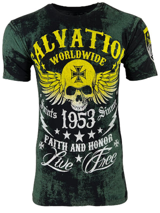 Archaic by Affliction Men's T-Shirt Black Tide