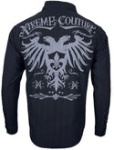 Xtreme Couture by Affliction Men's Button Down Shirt Rain