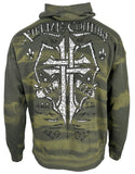 Xtreme Couture By Affliction Unisex Oversized Boxy Pullover Hoodie Saracen