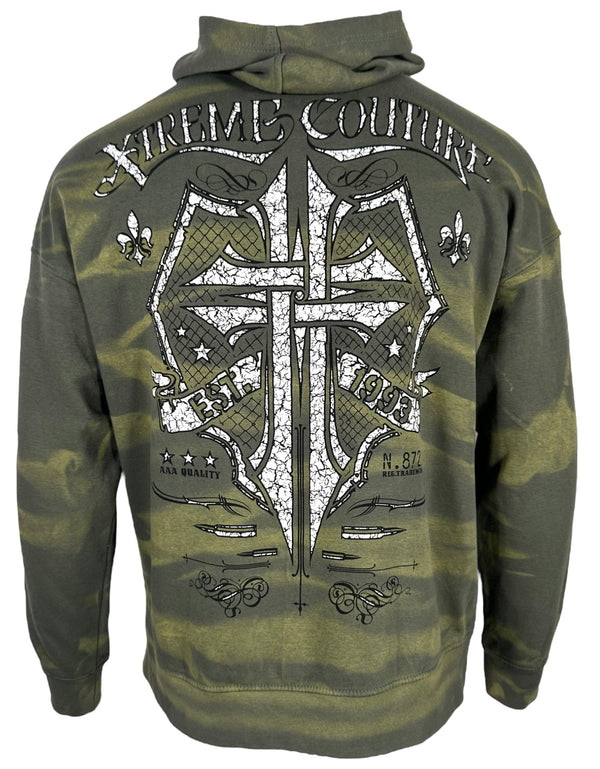 Xtreme Couture By Affliction Unisex Oversized Boxy Pullover Hoodie Saracen