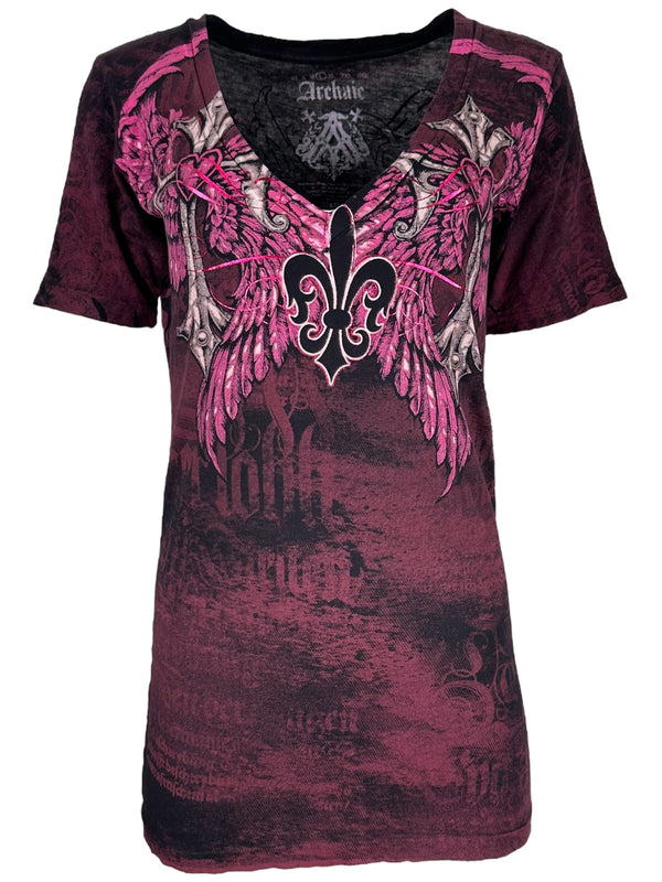 Archaic by Affliction Women's T-Shirt Brave Girl