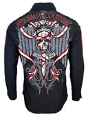 Xtreme Couture by Affliction Men's Button Down Shirt Brawl