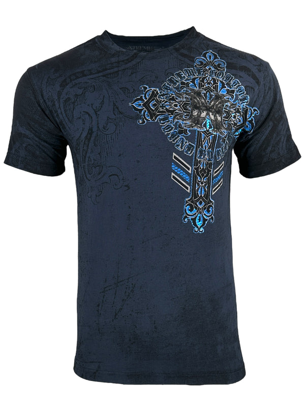 Xtreme Couture By Affliction Men's T-shirt Iron Work