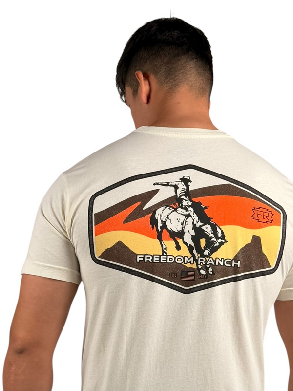 Freedom Ranch Men's T-shirt Sunset Rider