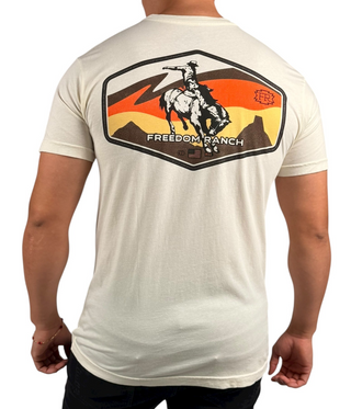 Freedom Ranch Men's T-shirt Sunset Rider
