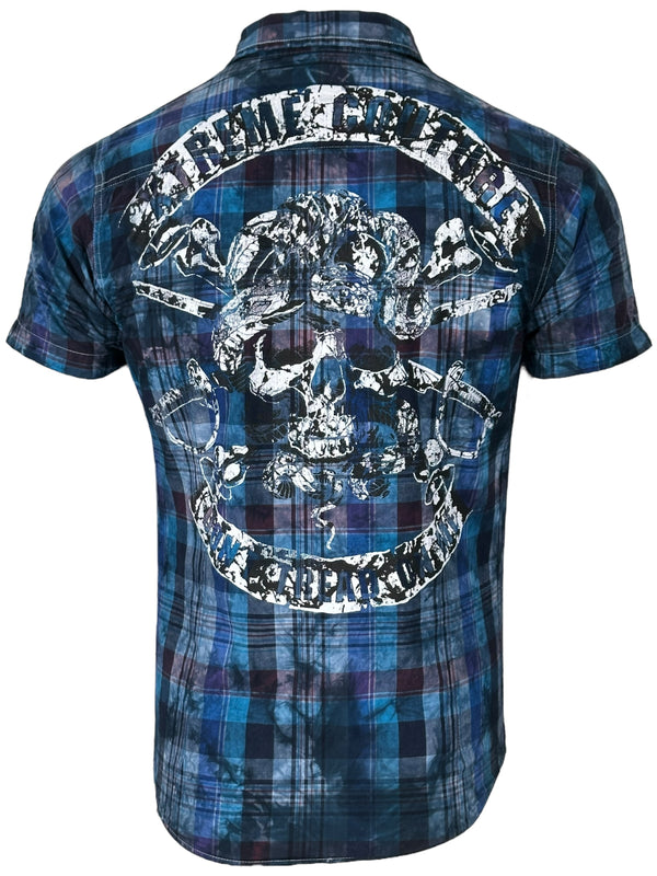 Xtreme Couture by Affliction Men's Button Down Shirt Dont Tread