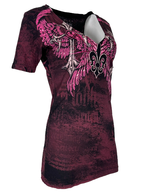 Archaic by Affliction Women's T-Shirt Brave Girl