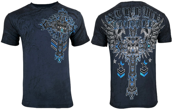 Xtreme Couture By Affliction Men's T-shirt Iron Work