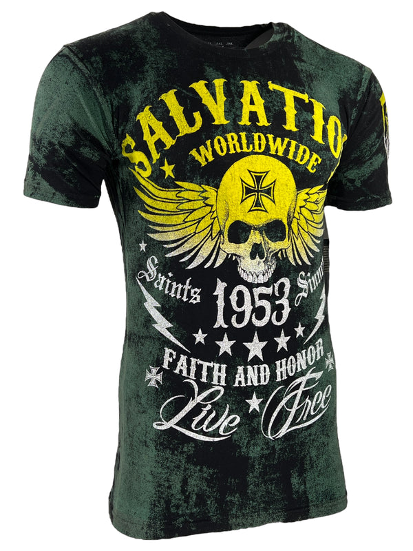 Archaic by Affliction Men's T-Shirt Black Tide