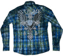 Xtreme Couture by Affliction Men's Button Down Shirt Iron Cadence