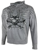 Xtreme Couture By Affliction Men's Hoodie Iron Bones **