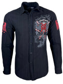 Xtreme Couture by Affliction Men's Button Down Shirt Brawl